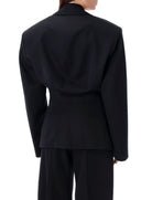 100 THE ATTICO BLAZER BIG SHOULDERS