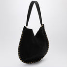 01BK ISABEL MARANT  OSKAN SOFT BLACK SUEDE HOBO BAG