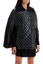 999 MONCLER QUILTED CAPE WITH COLLAR