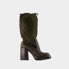 C1213 BURBERRY WEDGE 95 BOOTS 