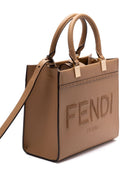 F19P8 FENDI FENDI SUNSHINE SMALL IN HAMMERED LEATHER