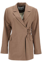 886 GANNI DOUBLE-BREASTED BLAZER WITH