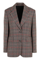 F0192 PRADA PRINCE OF WALES CHECKED JACKET