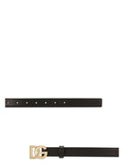 80999 Dolce 
Gabbana NARROW LOGO BELT BLACK