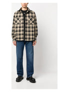 1900 Off-White CHECKED FLANNEL SHIRT