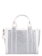 103 MARC JACOBS THE CRYSTAL CANVAS SMALL TOTE BAG