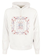 0990 Etro COTTON SWEATSHIRT WITH BANDANA INLAY PRINT