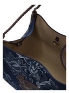 Blue ETRO MEDIUM LIBRA SHOPPER BAG