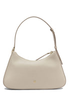 Beige GIVENCHY LUCKY LOCK SHOULDER BAG IN SMOOTH LEATHER