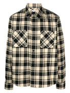 1900 Off-White CHECKED FLANNEL SHIRT