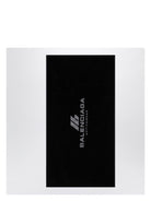 1062 Balenciaga  BLACK COTTON ACTIVEWEAR GYM TOWEL