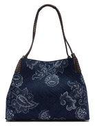 Blue ETRO MEDIUM LIBRA SHOPPER BAG