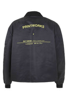 0099 Raf Simons LONG SLEEVED POLO BOMBER WITH PRINT ON BACK