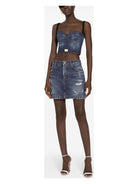 S9001 Dolce 
Gabbana DENIM MINI SKIRT