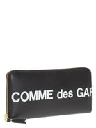 BLACK COMME DES GARÇONS PLAY WALLET HUGE LOGO