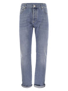 C1470 Brunello Cucinelli FIVE-POCKET LEISURE FIT TROUSERS IN LIGHTWEIGHT DENIM