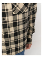 1900 Off-White CHECKED FLANNEL SHIRT