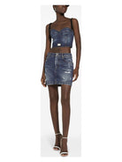 S9001 Dolce 
Gabbana DENIM MINI SKIRT