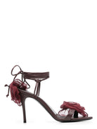 BORDEAUX MAGDA BUTRYM FLOWERS SANDALS SHOES