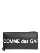 BLACK COMME DES GARÇONS PLAY WALLET HUGE LOGO