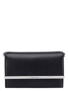 Black ALEXANDER MCQUEEN MINI CROSS-BAR CROSS BODY BAG