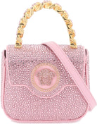 1P88V VERSACE  LA MEDUSA HANDBAG WITH CRYSTALS