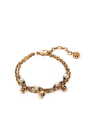 2375 ALEXANDER MCQUEEN PEARL N SKL CHAIN BRA