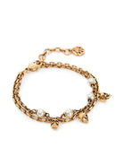 2375 ALEXANDER MCQUEEN PEARL N SKL CHAIN BRA