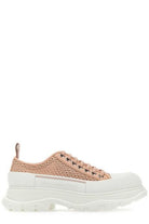 5757 ALEXANDER MCQUEEN OVERSIZED WOVEN LACE UP SNEAKERS