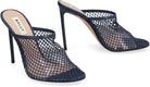 U563 BALLY CRYSTAL FISHNET LEATHER MULES