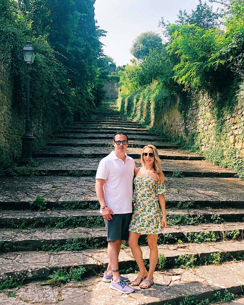 prettiest towns visit tuscany Voleterra steps