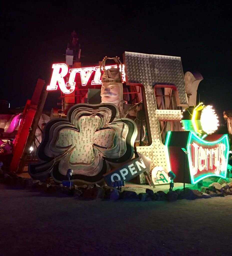 best places to take photos in Las Vegas neon museum