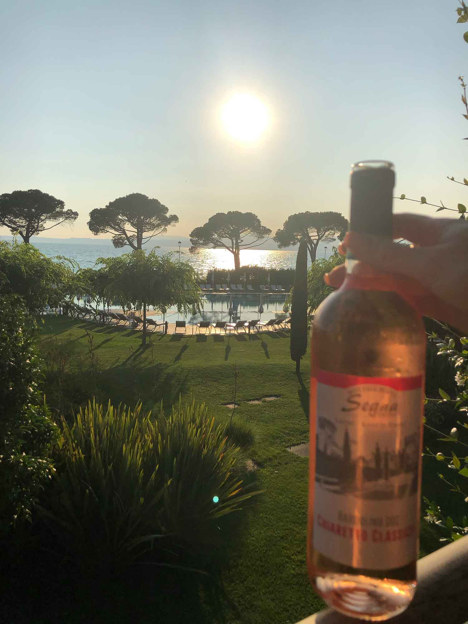 hotel corte valier lake garda sunset view