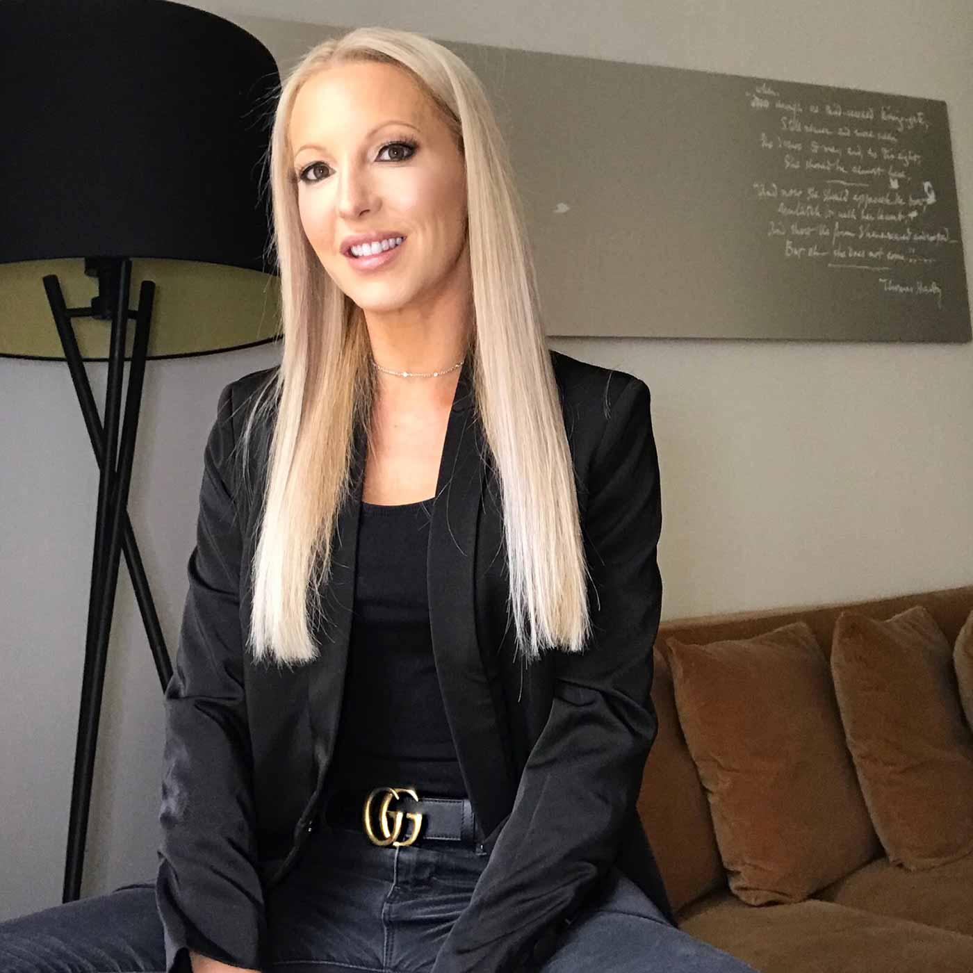 healthy platinum blonde hair