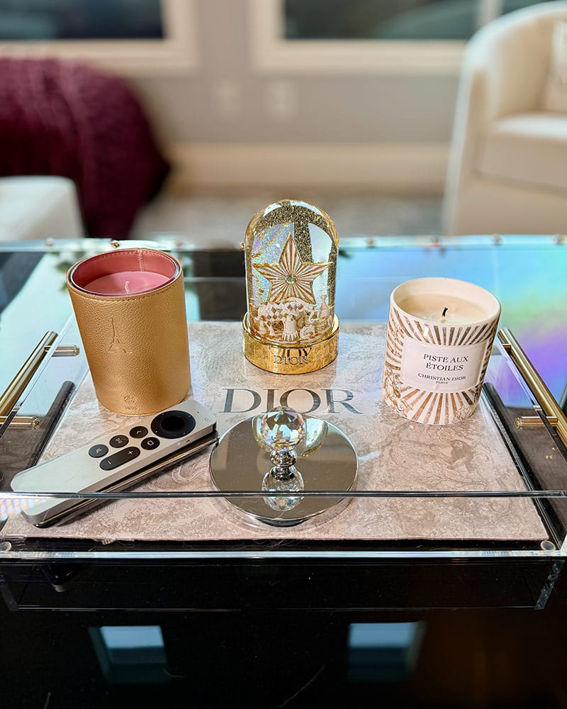 dior platinum holiday gift snow globe