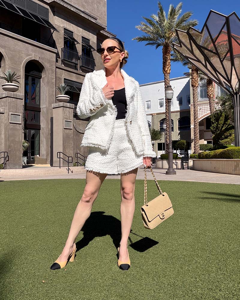 The Noli Shop best seller white tweed outfit