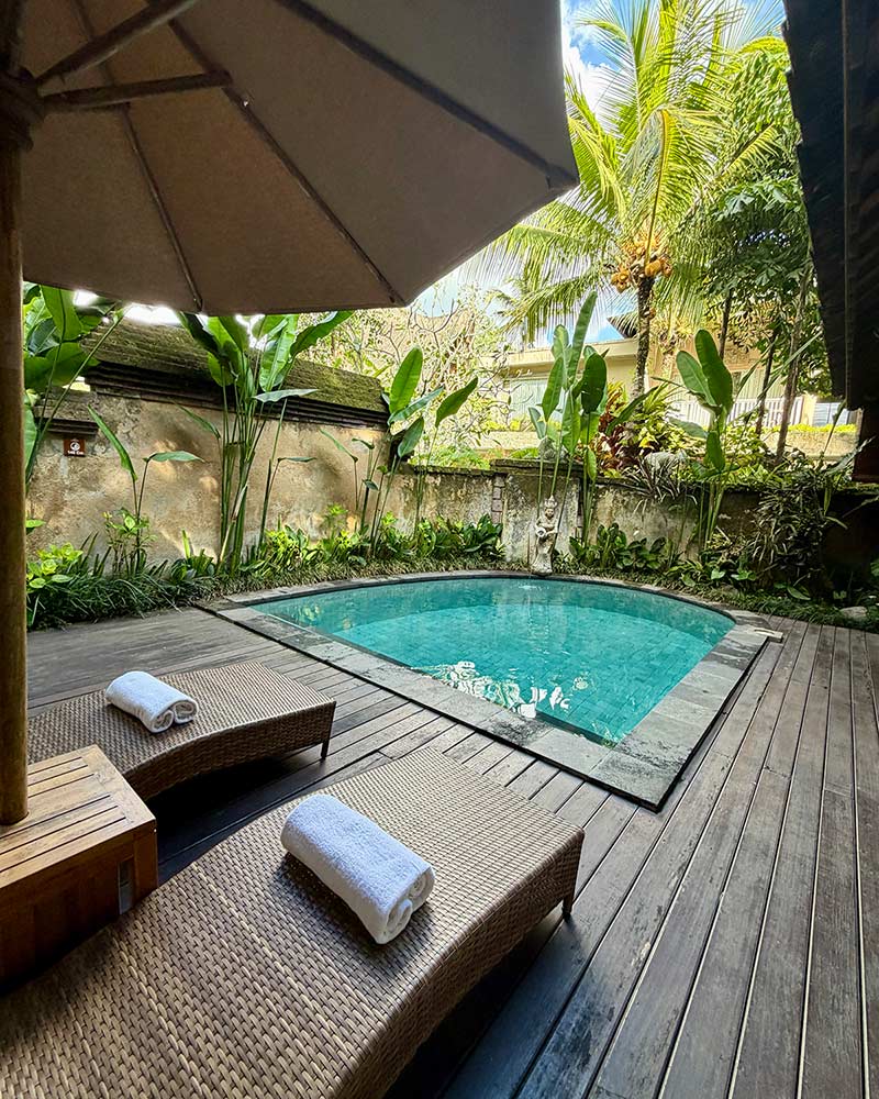 adults only resort ubud bali Pramana Watu Kurung private pool villa