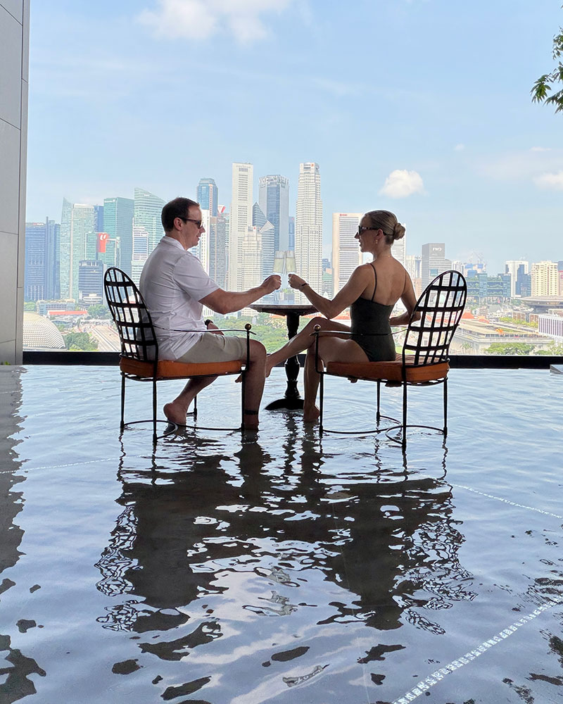 JW Marriott Hotel Singapore South Beach rooftop pool infinity