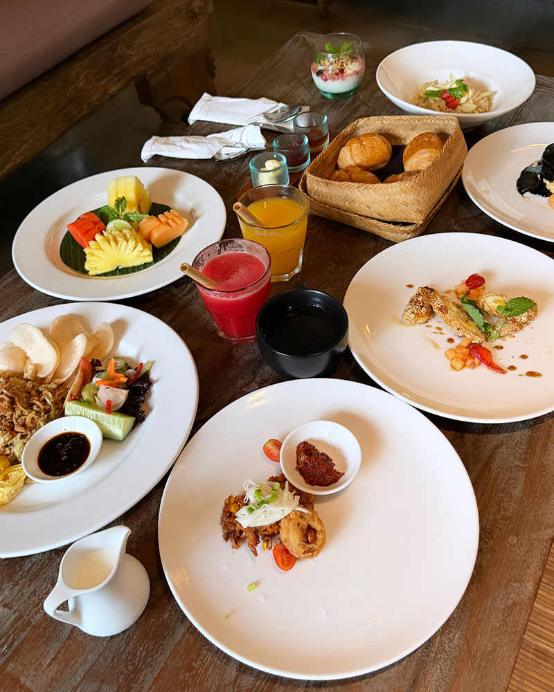 Pramana Watu Kurung Ubud Bali breakfast