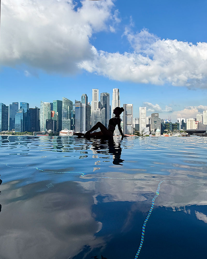 Singapore 4 day itinerary pool rooftop