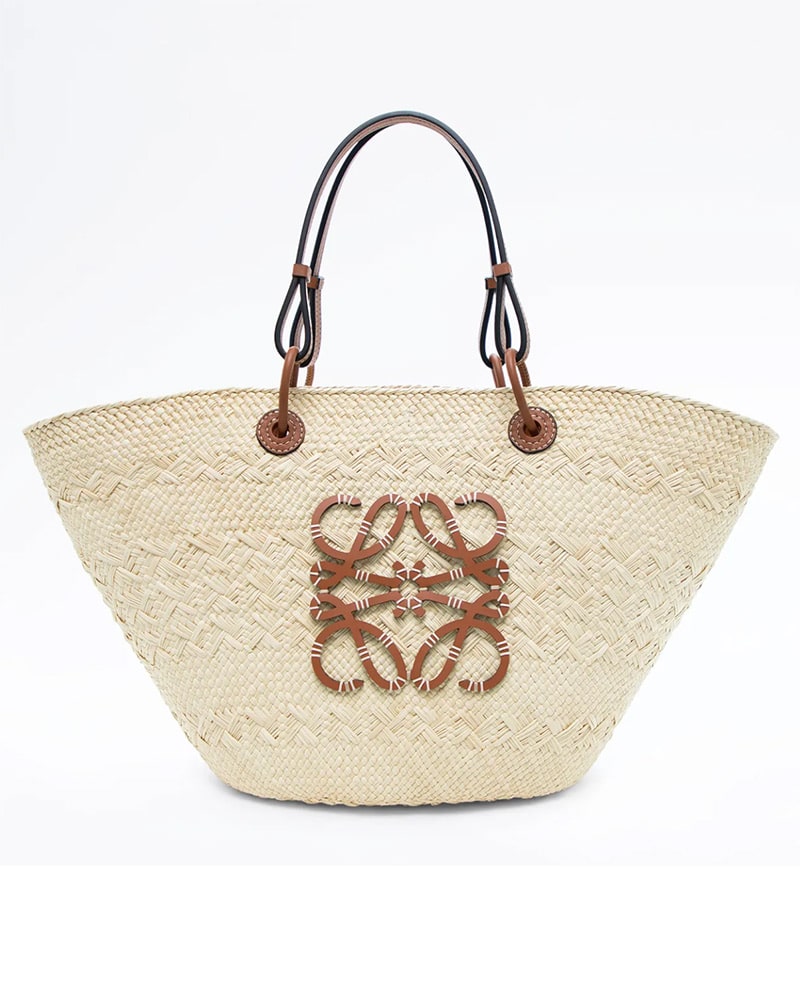 Loewe raffia bag Medium Anagram Basket Bag