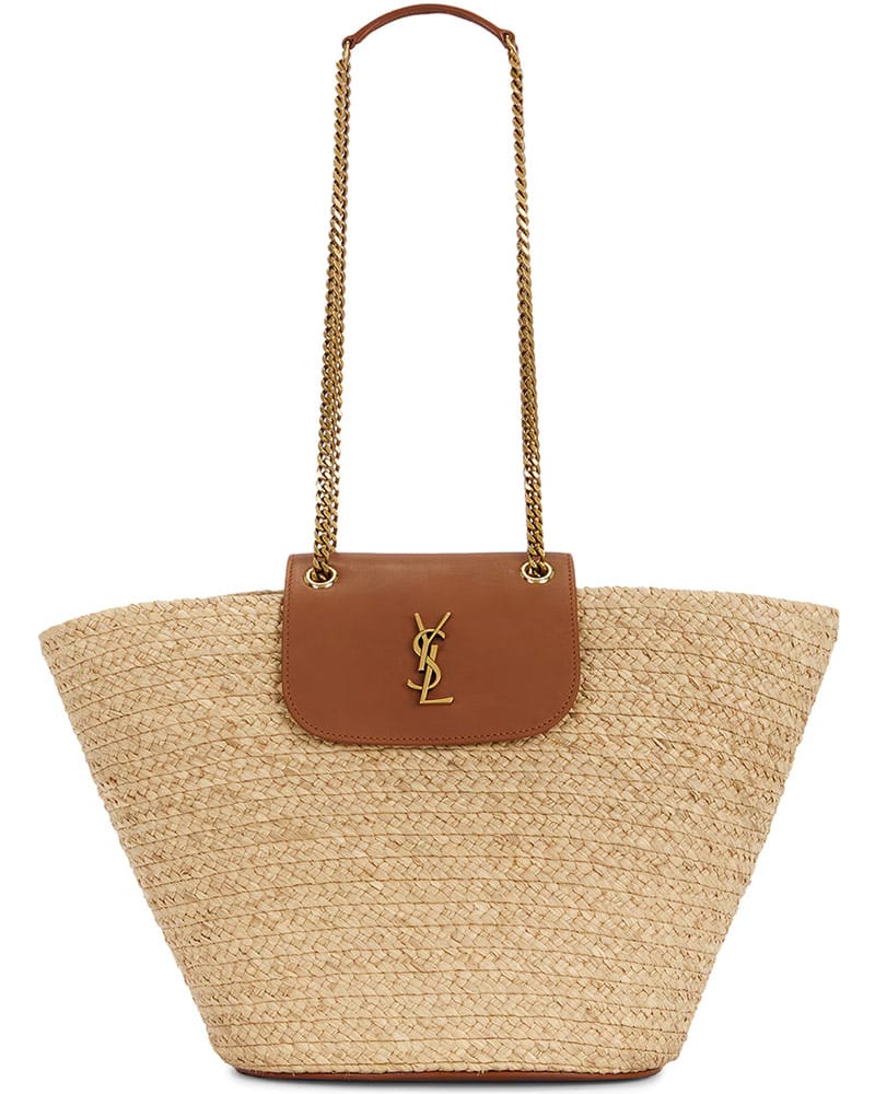 raffia bag trend YSL raffia bag manon panier saint laurent