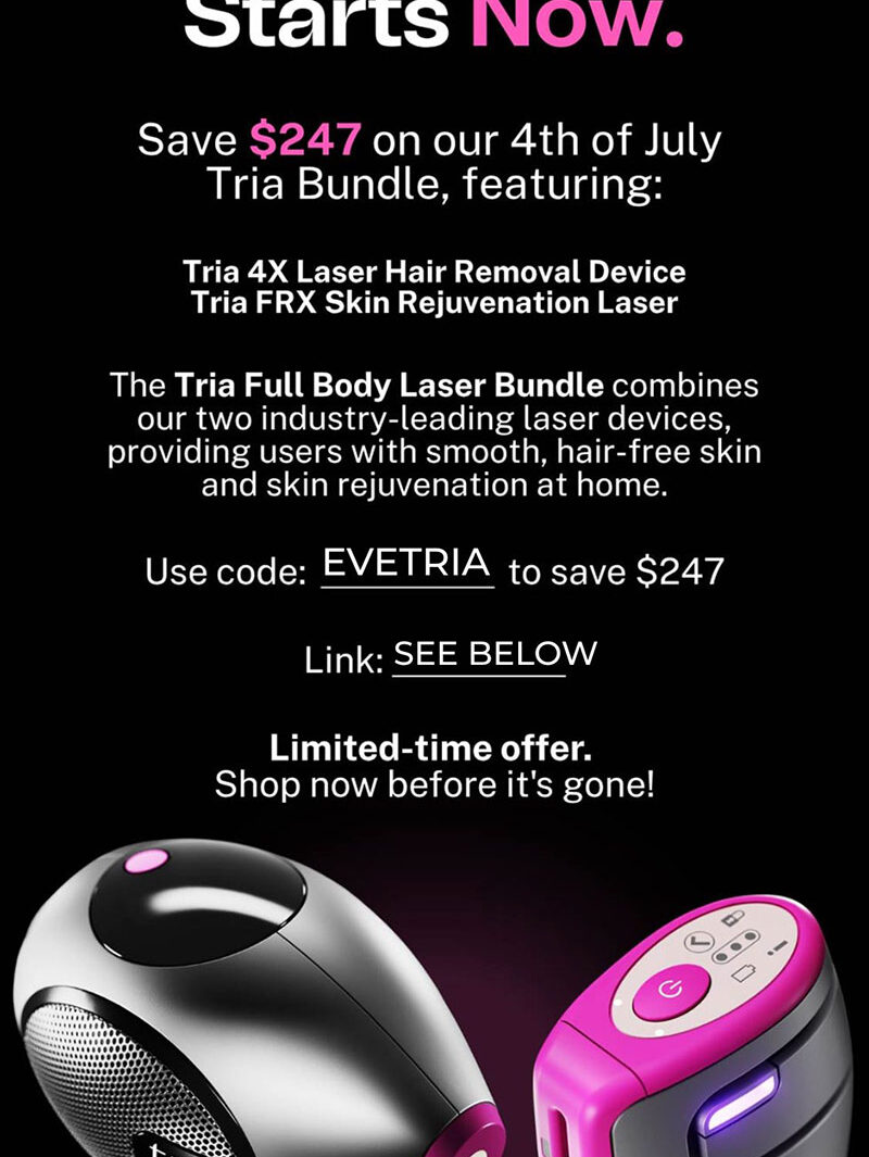 tria laser sale at home hair removal